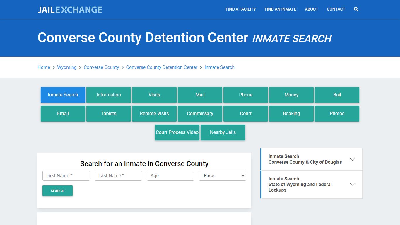 Converse County Detention Center Inmate Search - Jail Exchange