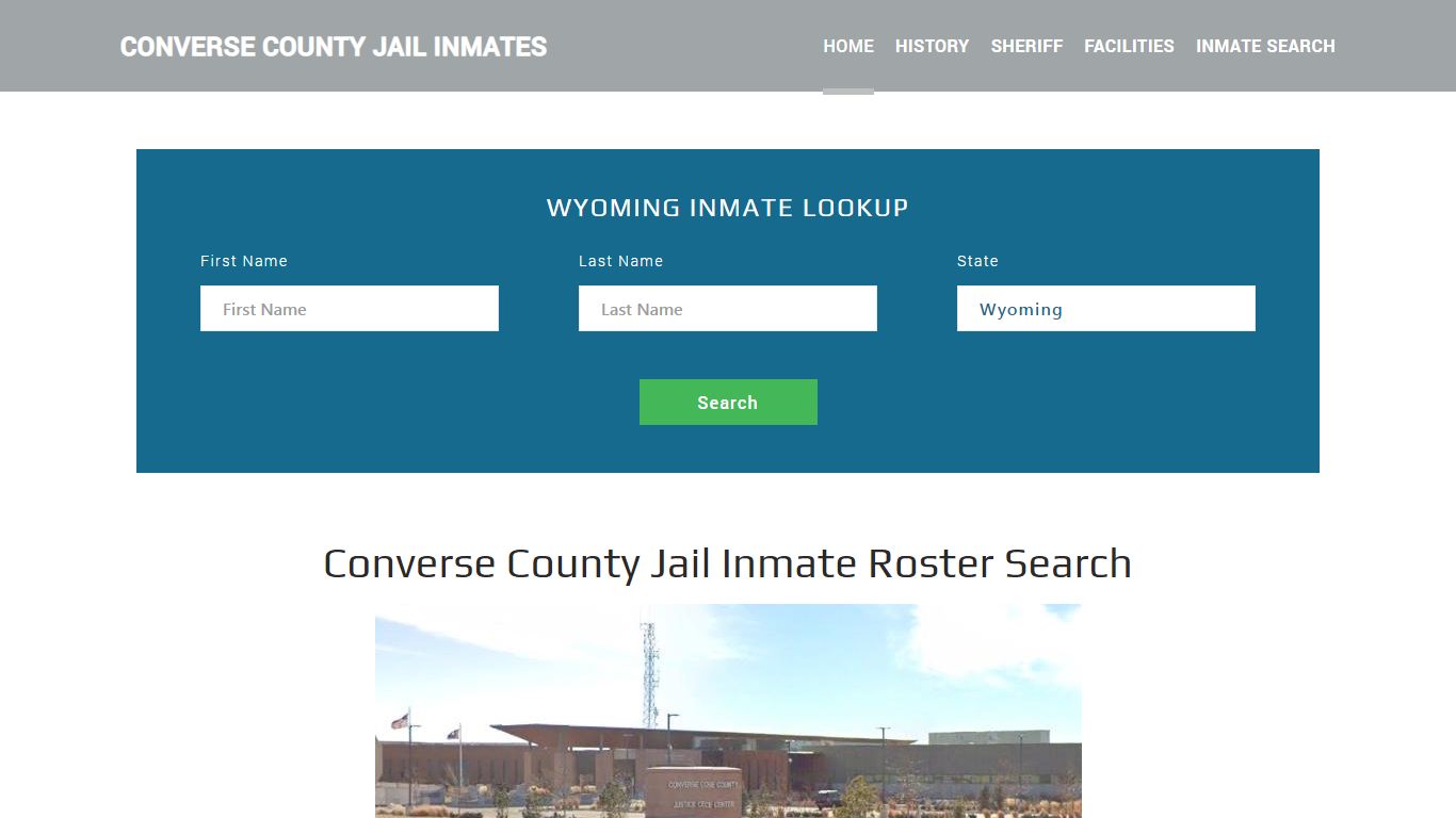 Converse County Jail Inmate Roster Lookup, Douglas, WY