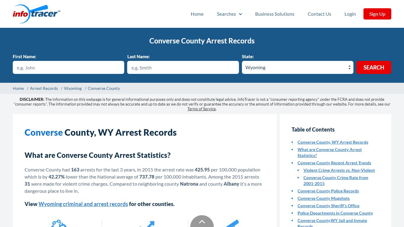 Converse County, WY Arrests, Mugshots & Jail Records - InfoTracer